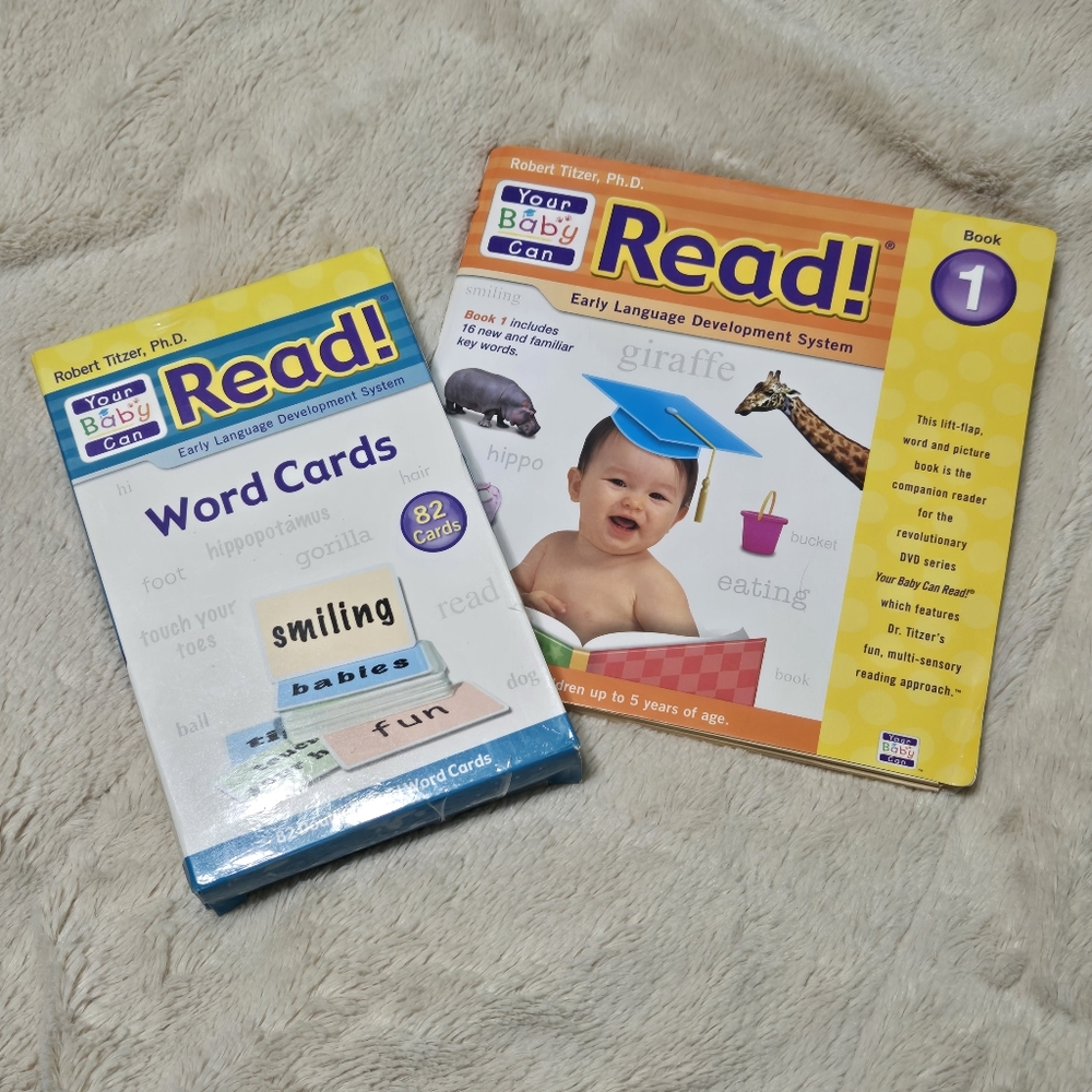 Your Baby Can Read Early Language Development word card set + book 1
